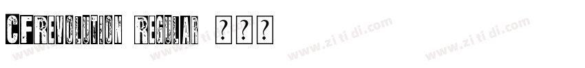CFRevolution Regular字体转换